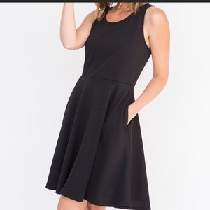 Agnes and Dora black Fisher Dress NWT size L